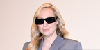 Actress Gwendoline Christie was seen wearing tortoiseshell Alaia AA0085S 004 sunglasses in New York City, September 2025. Shop online now on Pretavoir