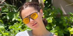 Pakistani actress Hania Aamir was seen wearing black Tom Ford Falconer-02 TF884 01E aviator sunglasses with yellow lenses in a social media post. Shop online now on Pretavoir