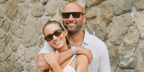 Sports Illustrated model Hannah Davis, pictured with husband Derek Jeter, was seen wearing tortoiseshell Saint Laurent Sun SL M126 002 sunglasses n her Instagram post