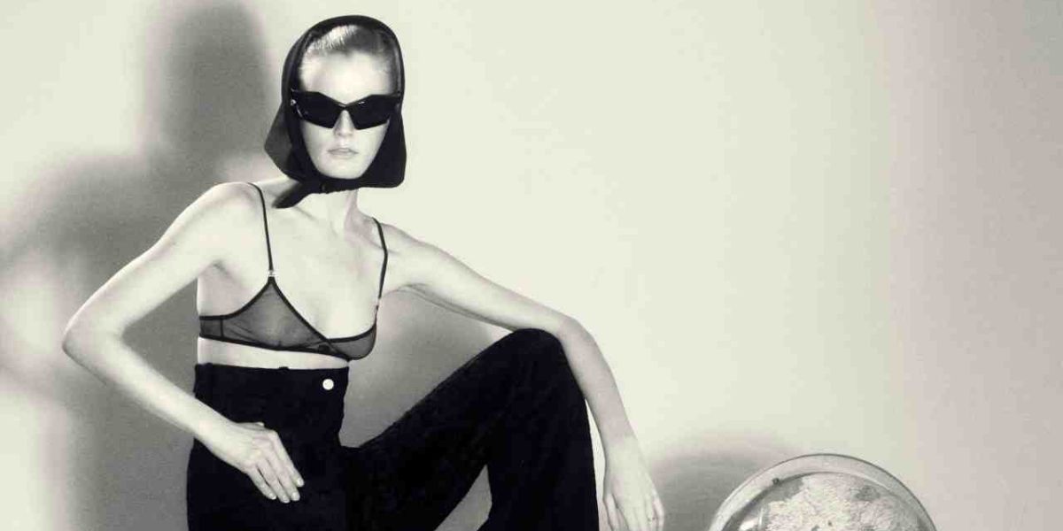 Hanne Gaby Odiele was seen wearing black Givenchy Giv Cut GV40049I 02A sunglasses in a WWD feature, Spring/Summer 2024