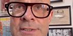 Harry Hill was seen wearing Cutler and Gross 1319 08 Bordeaux Red optical glasses in his Instagram reel