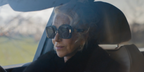 Helen Mirren was seen wearing black Dolce&Gabbana DG4475 501/87 DG Allure oversized sunglasses in HBO's MobLand season 2 as Maeve Harrigan.