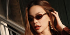 Vietnamese singer Ho Ngoc Ha was seen wearing gold Bottega Veneta Sardine BV1386S 001 oval sunglasses in her social media post, November 2025.