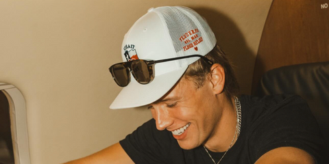 American country singer-songwriter Hudson Westbrook was seen wearing tortoiseshell Tom Ford Lionel-02 TF1105 52L sunglasses in his Instagram post, September 2025.