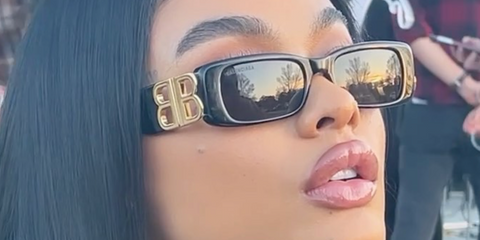 India Love was seen wearing black Balenciaga BB0096S 001 sunglasses in a social media post. Shop online now on Pretavoir