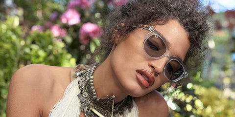 Indya Moore wears Ray-Ban Wayfarer RB 2140 1355/R5 sunglasses in an independent movie