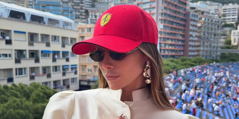 French model and influencer Isabeau Delatour was seen wearing Miu Miu MU A54S 26C09Z oval sunglasses at the F1 Monaco Grand Prix 2025.