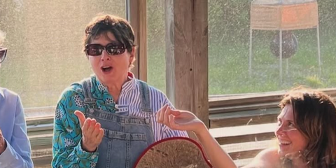 Isabella Rossellini is seen wearing tortoiseshell Ray-Ban RB 4389 710/51 sunglasses in her Instagram post