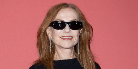 Isabelle Huppert was seen wearing black Balenciaga BB0368SK 001 sunglasses at the César Awards nominee dinner in Paris, February 2025.