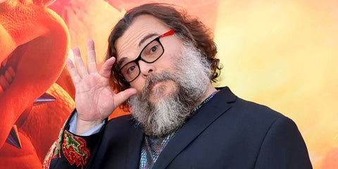 Jack Black is seen wearing Ray-Ban RB 7047 2475 in black frame and red temple to attend a Special Screening of Universal Pictures' "The Super Mario Bros. Movie" in Los Angeles