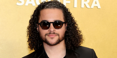 Actor Jalen Thomas Brooks was seen wearing black Oliver Peoples Eyles OV5580SU 1731/GN sunglasses with brown gradient Polarised lenses at the Actor Awards 2026 (formerly SAG Awards)