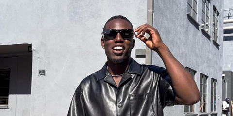 Singer and American Idol season 23 winner Jamal Roberts was seen wearing Versace 2235 1002/87 sunglasses in his Instagram post, April 2025.