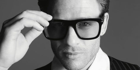Actor James Norton was seen wearing black David Beckham DB 7020/BOLD 807  optical glasses in a Hunger Magazine feature, July 2024. Shop online now on Pretavoir