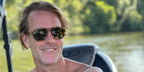 Actor James Van Der Beek was seen wearing havana tortoiseshell Persol 3235S 24/31 aviator sunglasses with green lenses in his Instagram post, August 2021.