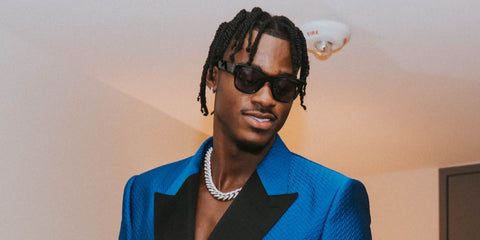 Basketball player Jarred Vanderbilt was seen wearing black Dolce&Gabbana DG4338 501/87 sunglasses at the ESPY Awards 2022.