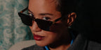 Actress Jasmin Savoy Brown was seen wearing black Miu Miu MU 10ZS 1AB5S0 alf-rim sunglasses in a The Italian Reve Magazine feature, September 2024. Shop online now on Pretavoir