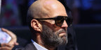 Jason Statham was seen wearing black Mykita Acetate Bold Amare 801  sunglasses at a boxing match during Riyadh Season 2025 in Saudi Arabia.