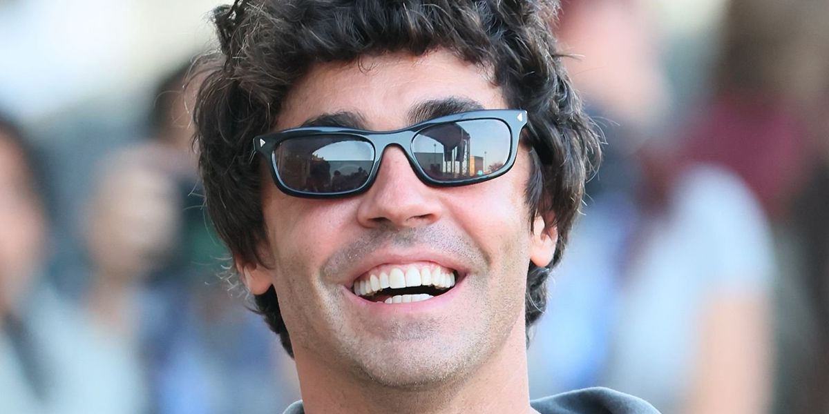 Spanish writer Javier Ambrossi was seen wearing black Prada PR D05S 16K03D sunglasses at the San Sebastian Film Festival 2026.