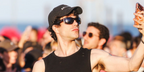 Spanish actor Javier Calvo was seen wearing tortoiseshell Ray-Ban Mega Balorama RB 2289 954/33 sunglasses at the Primavera Sound Festival 2026 in Barcelona.