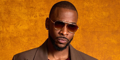 Comedian Jay Pharoah was seen wearing gold Dita Flight.009 DTS 409 01 sunglasses with brown gradient lenses at the Critics Choice Association 8th Annual Celebration of Black Cinema & Television in Los Angeles, December 2025.