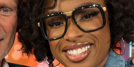 Jennifer Hudson black square glasses worn on The Jennifer Hudson Show