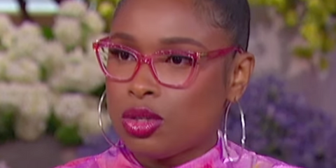 Jennifer Hudson on the Jennifer Hudson Show wearing pink Dolce & Gabbana cat eye glasses - buy online