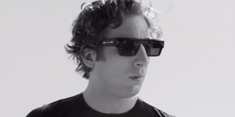 Jeremy Allen White was seen wearing Calvin Klein CK24502S 059 sunglasses in the brand's Fall/Winter 2024 campaign