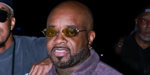 Record producer and rapper Jermaine Dupri was seen wearing gold Ray-Ban Kai RB 3757 9213/2 sunglasses in his Instagram post, September 2025. Shop online now on Pretavoir