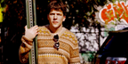 Jesse Eisenberg was seen modeling Cartier CT0366S 002 half-rim sunglasses in an editorial page of GQ Hype, December 2024