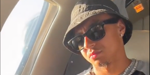 Footballer Jesse Lingard was seen wearing black Ray-Ban Meta Wayfarer RW4008 601/71 Smart Glasses in a Footballer Fit's TikTok video 