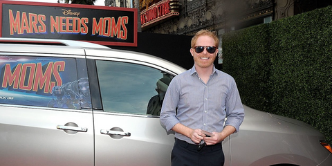 Jesse Tyler Ferguson was seen wearing tortoiseshell Persol 0714 24/S3 Folding Polarised sunglasses at the premiere of "Mars Needs Moms" in Hollywood, March 2011.