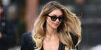 Jessie Andrews was seen wearing black Saint Laurent Sun SL 522 001 sunglasses while filming a video for Mytheresa in New York City, 2024