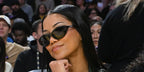 Jhene AIko was seen wearing black Balenciaga BB0402S 001 sunglasses at a basketball game between the Los Angeles Lakers and the Milwaukee Bucks in Los Angeles
