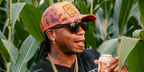 American country musician Jimmie Allen was seen wearing black Gucci GG0010S 001 sunglasses in his Instagram post, December 2025.
