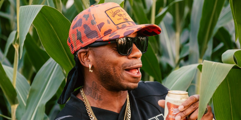American country musician Jimmie Allen was seen wearing black Gucci GG0010S 001 sunglasses in his Instagram post, December 2025.