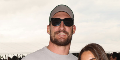 American football player Joey Bosa of Buffalo Bills was seen wearing black Ray-Ban RB 4466D 601S/81 Polarised sunglasses at F1 Miami Grand Prix 2026.