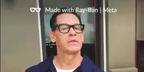 John Cena was seen wearing black Ray-Ban Meta Wayfarer RW4006 601/SB Smart Glasses in the Ray-Ban Meta video campaign