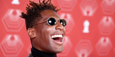 Jon Batiste was seen wearing gold Ray-Ban RB 3547N 001 round sunglasses at the 2023 Grammy Awards