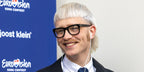 Dutch rapper and singer Joost Klein was seen wearing black David Beckham DB 7105 807 optical glasses during his participation in the Eurovision 2024.