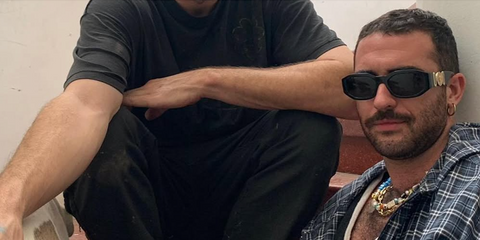 Writer, actor, and comedian Jordan Firstman was seen wearing black Versace 4361 GB1/87 Medusa Biggie Sunglasses in his Instagram post, September 2023.