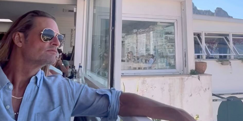 Actor Josh Holloway was seen wearing Ray-Ban Aviator 3025 001/58 Gold Frame G15 Polarised sunglasses in his Instagram post, July 2024. Shop online now on Pretavoir