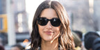 Actress Julia Jones was seen wearing black Ray-Ban Wayfarer RB 4340 601/58 Polarised sunglasses in New York City, February 2019.