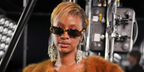 Singer and style maven Justine Skye was seen wearing yellow tortoiseshell Isabel Marant IM 0265/S C9BQT sunglasses with green lenses at the Isabel Marant Fall/Winter 2026 fashion show during Paris Fashion Week.