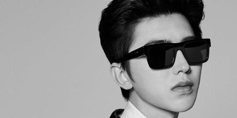 Cai Xukun also known as KUN was seen wearing black Prada PR 19WS 1AB5S0 square sunglasses to the 2023 Met Gala