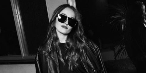 The Last of Us actress Kaitlyn Dever was seen wearing black Saint Laurent Sun SL M131 001 square sunglasses to attend The W Magazine and Saint Laurent Directors Dinner in Los Angeles
