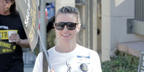 Actress Katy Cassidy was seen wearing black Gucci GG1039S 001 sunglasses at the SAG-AFTRA Strike in Los Angeles, October 2023. Shop online now on Pretavoir