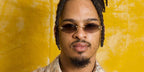 American food critic Keith Lee was seen wearing gold Cartier Panthere CT0433S 002 diamond-shaped sunglasses with brown gradient lenses at the NAACP Image Aawards 2024.