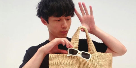 Japanese actor Kentaro Sakaguchi was seen modelling white Prada PR 27ZS 17K08Z sunglasses in his Instagram post, August 2023.