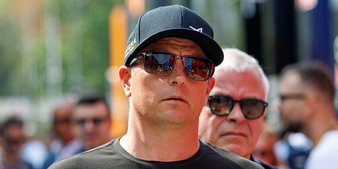 Former racing driver Kimi Raikkonen was seen wearing brown Ray-Ban RB 3721 188/13 sunglasses with brown gradient lenses at the F1 Italian Grand Prix, September 2026.