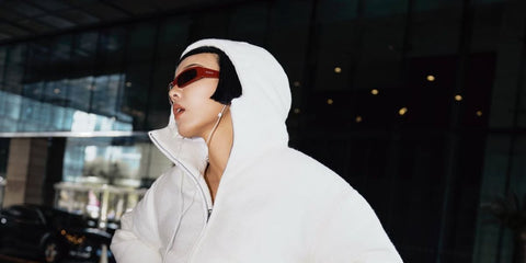 Taiwanese influencer Kiwi Lee Han was seen wearing burgundy red Gucci GG1778S 003 sunglasses in her Instagram post, June 2025. Shop online now on Pretavoir